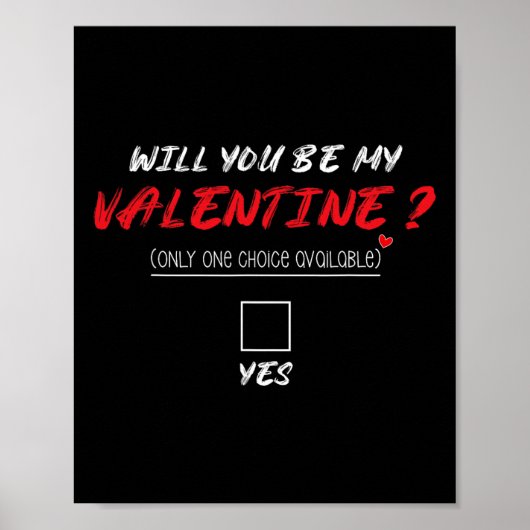 Poster Seras-Tu Ma Chemise De La Saint-Valentin (Devant)