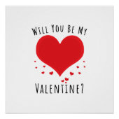 Poster Seras-tu ma valentine ? (Devant)