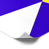 Poster serbie roumanie drapeau pays demi symbole (Coin)