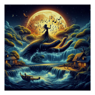 Poster Serenade au clair de lune
