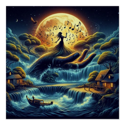 Poster Serenade au clair de lune (Devant)