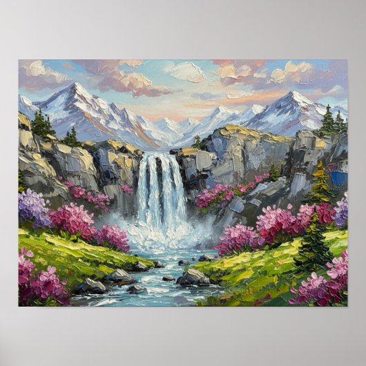 Poster Sérénade de cascade alpine (Devant)