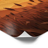 Poster Sérénade de coucher de soleil sur papier (Coin)