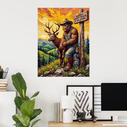 Poster Sérénade de la Vallée de Bigfoot : une petite touc (Bureau à domicile)