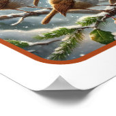 Poster Sérénade de Noël des Robins américains (Coin)