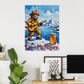 Poster Serenade de pic : Hymne alpin de l'ours (Bureau à domicile)