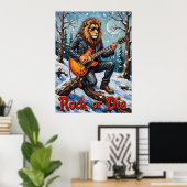 Poster Sérénade d'hiver : Riffs givrés de Lion (Bureau à domicile)