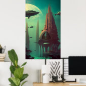 Poster Serenade Earthrise - (42x24po Extra Long) (Bureau à domicile)