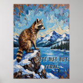 Poster Sérénade enneigée : Vue au clair de lune du Raton (Devant)