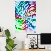 Poster Serendipité | Multicolor Fractal Art (Bureau à domicile)