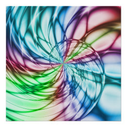 Poster Serendipité | Multicolor Fractal Art