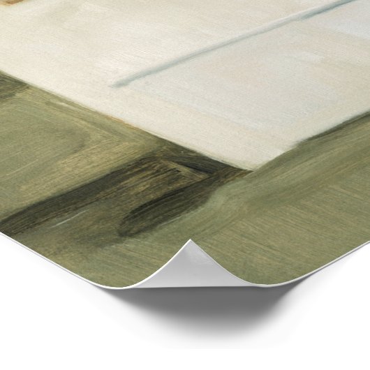 Poster Serene Barn - Blanc (Coin)