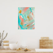 Poster Serene Beachy peinture Abstraite Imprimer (Cuisine)