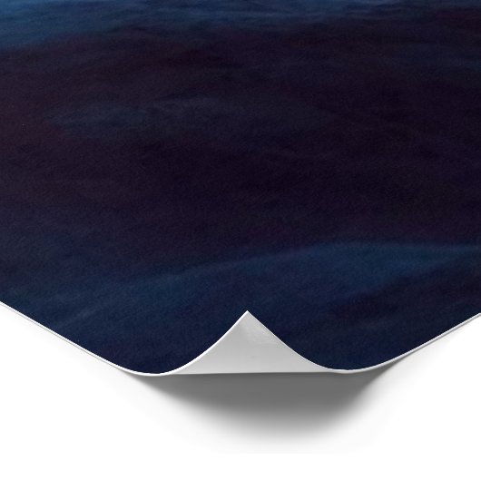 Poster Serene Blue Cosmic Artwork Lord Shiva Méditation (Coin)