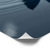 Poster serene blue water lotus (Coin)