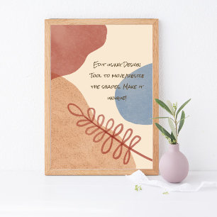 Poster Serene Boho Shapes