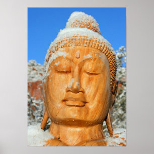 Poster Serene Buddha face