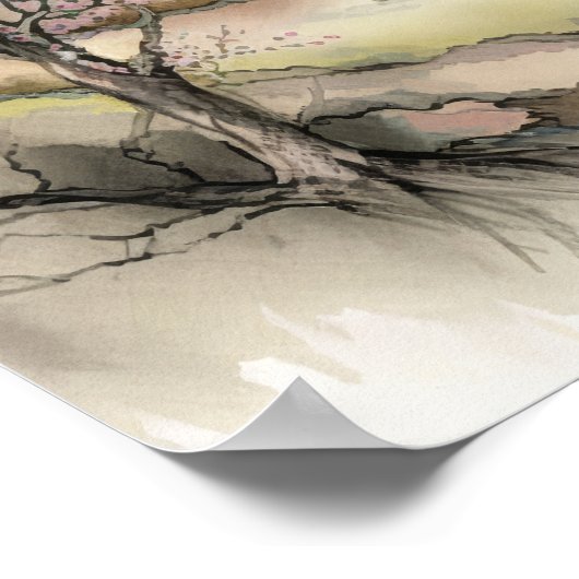 Poster Serene Cherry Blossom Valley (Coin)