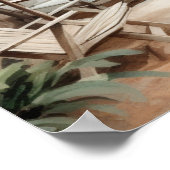 Poster Serene Chypre : Imprimantes d'aquarelle numérique (Coin)