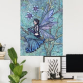 Poster Serene Garden Fairy Imaginaire Aquarelle Art (Bureau à domicile)