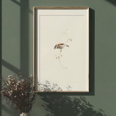 Poster Serene House Sparrow Watercolor Art