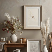 Poster Serene House Sparrow Watercolor Art