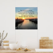 POSTER SERENE ISAIAH 41:10 SUNSET PHOTO DESIGN (Cuisine)