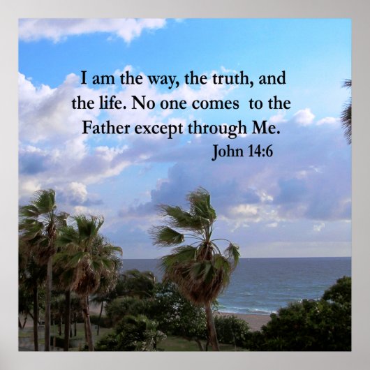 POSTER SERENE JOHN 14:6 PHOTO DESIGN (Devant)