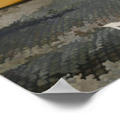 Poster Serene Kayak sur le lac Newfound (Coin)