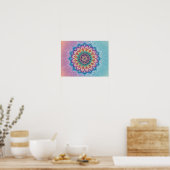 Poster Serene Mandala : Un Pastel Kaleidoscope (Cuisine)