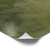 Poster Serene Meadow in Green par PS Nature Designs (Coin)