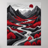 Poster Serene Mountain Serenity (Devant)