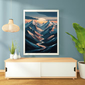 Poster Serene Mountain Sunset