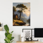 Poster Serene Refuge (Bureau à domicile)