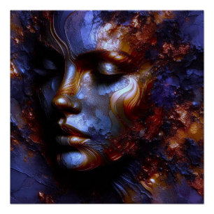 Poster Serene Reverie - Art Embossé