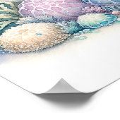 Poster Serene Sea Turtle et Mermaid Imprimer (Coin)