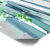 Poster Serene Seafoam, Bridal Cascading Bouquet 2, (Coin)