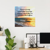 POSTER SERENE SERENITY PRAYER SUNRISE PHOTO (Bureau à domicile)