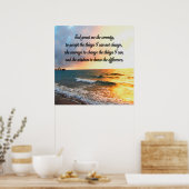POSTER SERENE SERENITY PRAYER SUNRISE PHOTO (Cuisine)