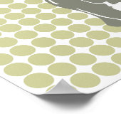 Poster Serengeti Safari Dot avec Pop Art Elephant (Coin)