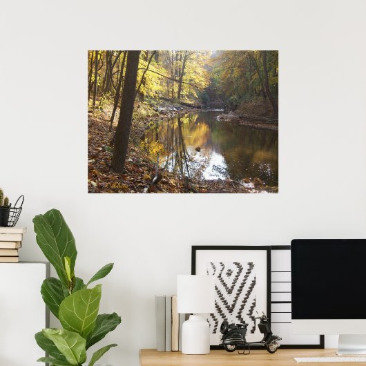 Poster Sérénité (Bureau à domicile)