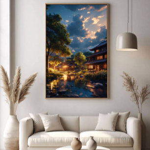 Poster Sérénité au crépuscule