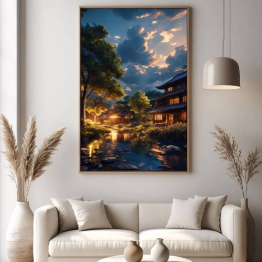 Poster Sérénité au crépuscule