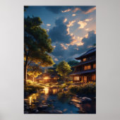 Poster Sérénité au crépuscule (Devant)