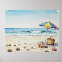 Sérénité balnéaire : Watercolor Beach Bliss
