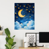 Poster Sérénité Céleste (Bureau à domicile)