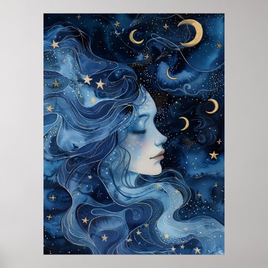Poster Sérénité dans la lumière des étoiles (Devant)