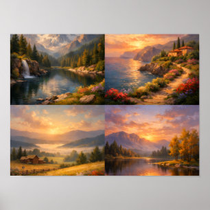 Poster Sérénité dans la Nature – Collection d'Art Mural d