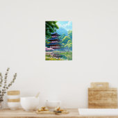 Poster Sérénité dans la Pagode (Cuisine)