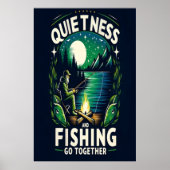 Poster Sérénité de la pêche nocturne (Devant)